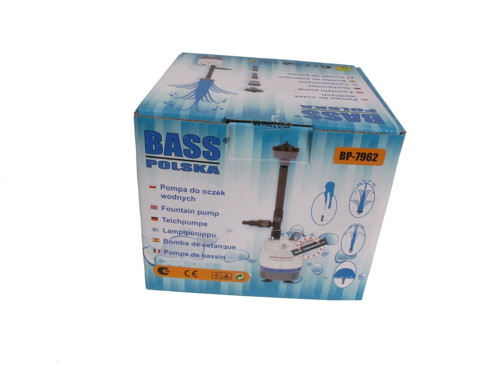 Pompa do oczka wodnego fontannowa 50 W 5 pompa fontannowa opakowanie
